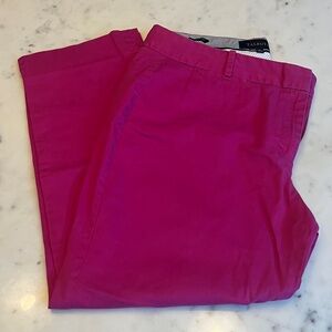 Talbots Men's Bold Pink Chinos